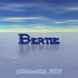 bertie in Horizon style - 3D name wallpaper