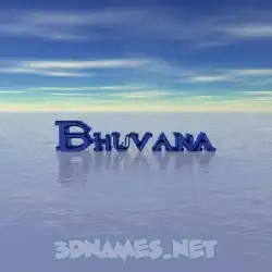 bhuvana in Horizon style - 3D name wallpaper