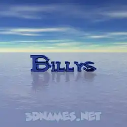 billys in Horizon style - 3D name wallpaper