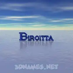 birgitta in Horizon style - 3D name wallpaper