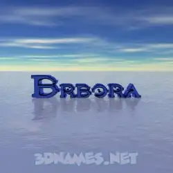 brbora in Horizon style - 3D name wallpaper