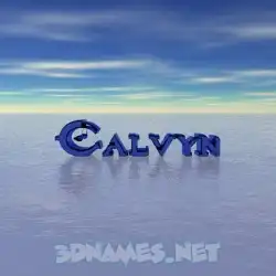 calvyn in Horizon style - 3D name wallpaper