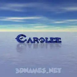 carolee in Horizon style - 3D name wallpaper