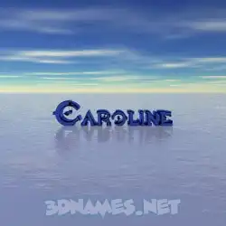 caroline in Horizon style - 3D name wallpaper