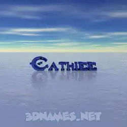 cathiee in Horizon style - 3D name wallpaper