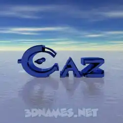 caz in Horizon style - 3D name wallpaper
