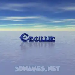 cecillie in Horizon style - 3D name wallpaper