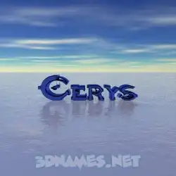 cerys in Horizon style - 3D name wallpaper