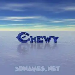 chewy in Horizon style - 3D name wallpaper