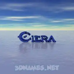 ciera in Horizon style - 3D name wallpaper