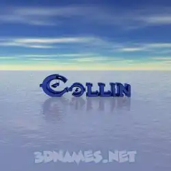 collin in Horizon style - 3D name wallpaper