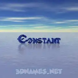 constant in Horizon style - 3D name wallpaper