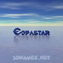 copastar in Horizon style - 3D name wallpaper