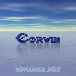 corwin in Horizon style - 3D name wallpaper