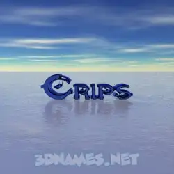 crips in Horizon style - 3D name wallpaper