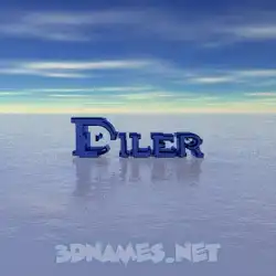 diler in Horizon style - 3D name wallpaper
