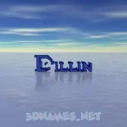dillin in Horizon style - 3D name wallpaper