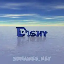 disny in Horizon style - 3D name wallpaper
