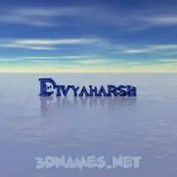 divyaharsh in Horizon style - 3D name wallpaper