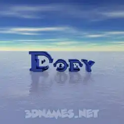 dody in Horizon style - 3D name wallpaper