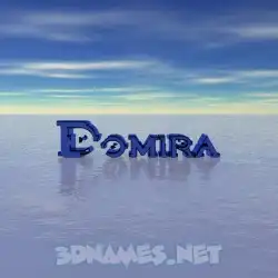 domira in Horizon style - 3D name wallpaper
