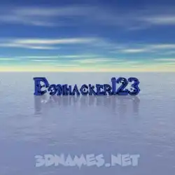 donhacker123 in Horizon style - 3D name wallpaper