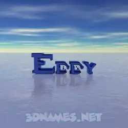 eddy in Horizon style - 3D name wallpaper