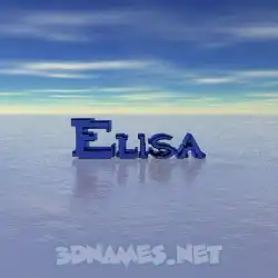 elisa in Horizon style - 3D name wallpaper