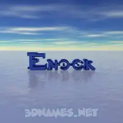 enock in Horizon style - 3D name wallpaper