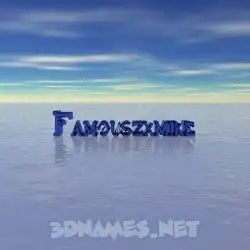 famouszxmike in Horizon style - 3D name wallpaper