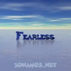 fearless in Horizon style - 3D name wallpaper
