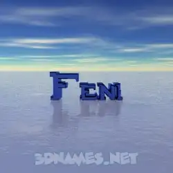 feni in Horizon style - 3D name wallpaper