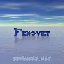 fenovet in Horizon style - 3D name wallpaper