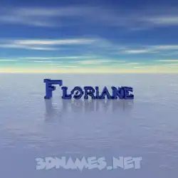 floriane in Horizon style - 3D name wallpaper