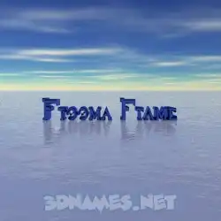 ftooma ftame in Horizon style - 3D name wallpaper