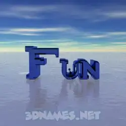 fun in Horizon style - 3D name wallpaper
