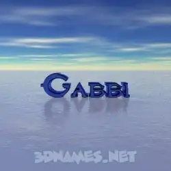 gabbi in Horizon style - 3D name wallpaper