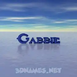 gabbie in Horizon style - 3D name wallpaper