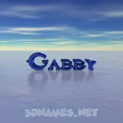 gabby in Horizon style - 3D name wallpaper