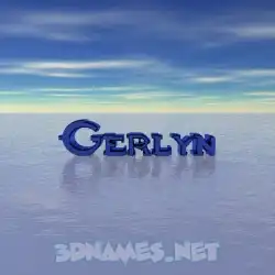 gerlyn in Horizon style - 3D name wallpaper