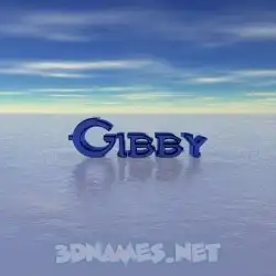 gibby in Horizon style - 3D name wallpaper