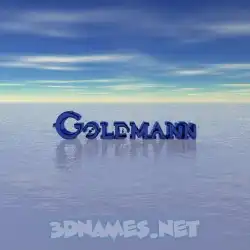 goldmann in Horizon style - 3D name wallpaper