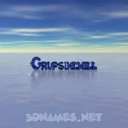 grupsinemill in Horizon style - 3D name wallpaper