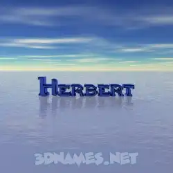 herbert in Horizon style - 3D name wallpaper