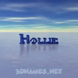 hollie in Horizon style - 3D name wallpaper