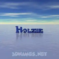 holziie in Horizon style - 3D name wallpaper
