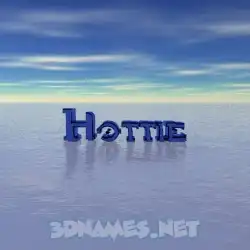 hottie in Horizon style - 3D name wallpaper
