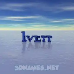 ivett in Horizon style - 3D name wallpaper