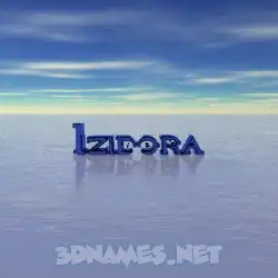 izidora in Horizon style - 3D name wallpaper