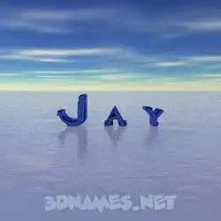 j a y in Horizon style - 3D name wallpaper
